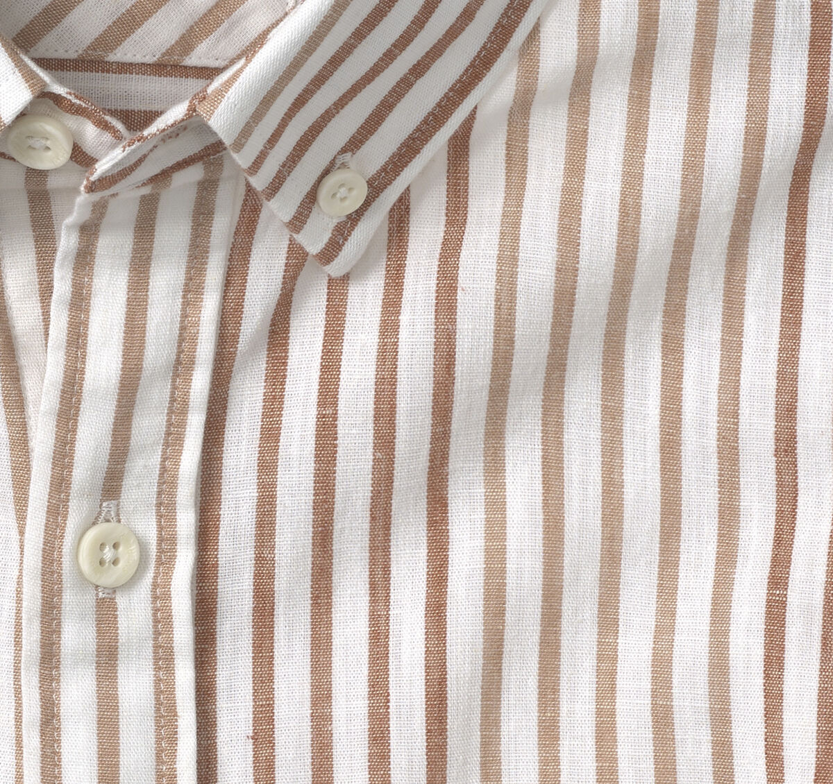 Cotton-Linen Short-Sleeve Print Shirt image number null