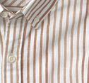 Cotton-Linen Short-Sleeve Print Shirt image number null