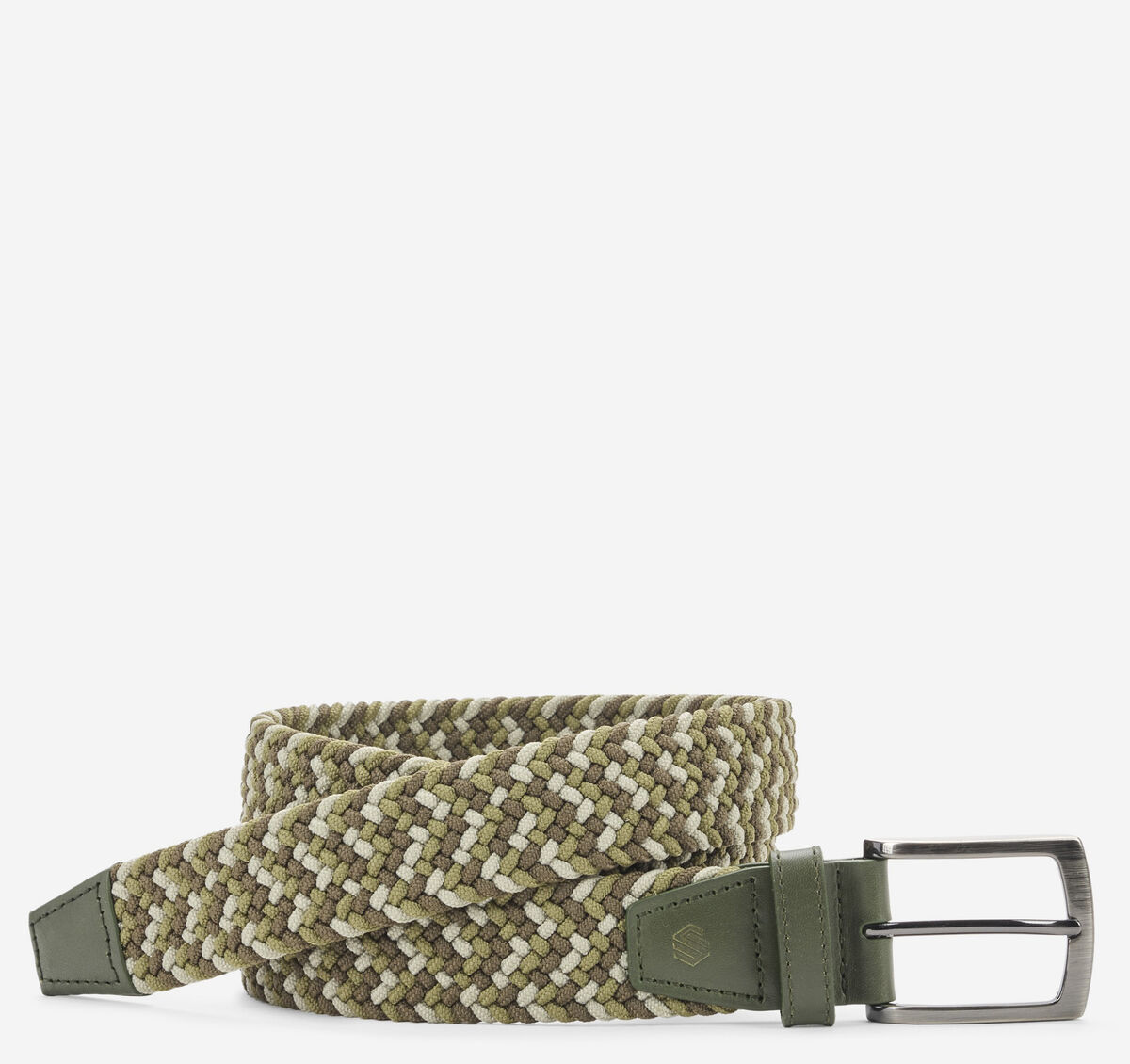 Woven Stretch-Knit Belt image number null
