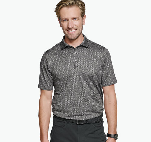 XC4® Performance Print Polos + Cool Degree™ - Gray Diamonds