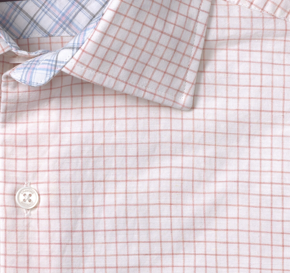 Linen-Blend Dress Shirt image number null