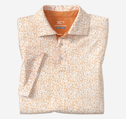 Game Day Multi-Sport Print Polo - Orange
