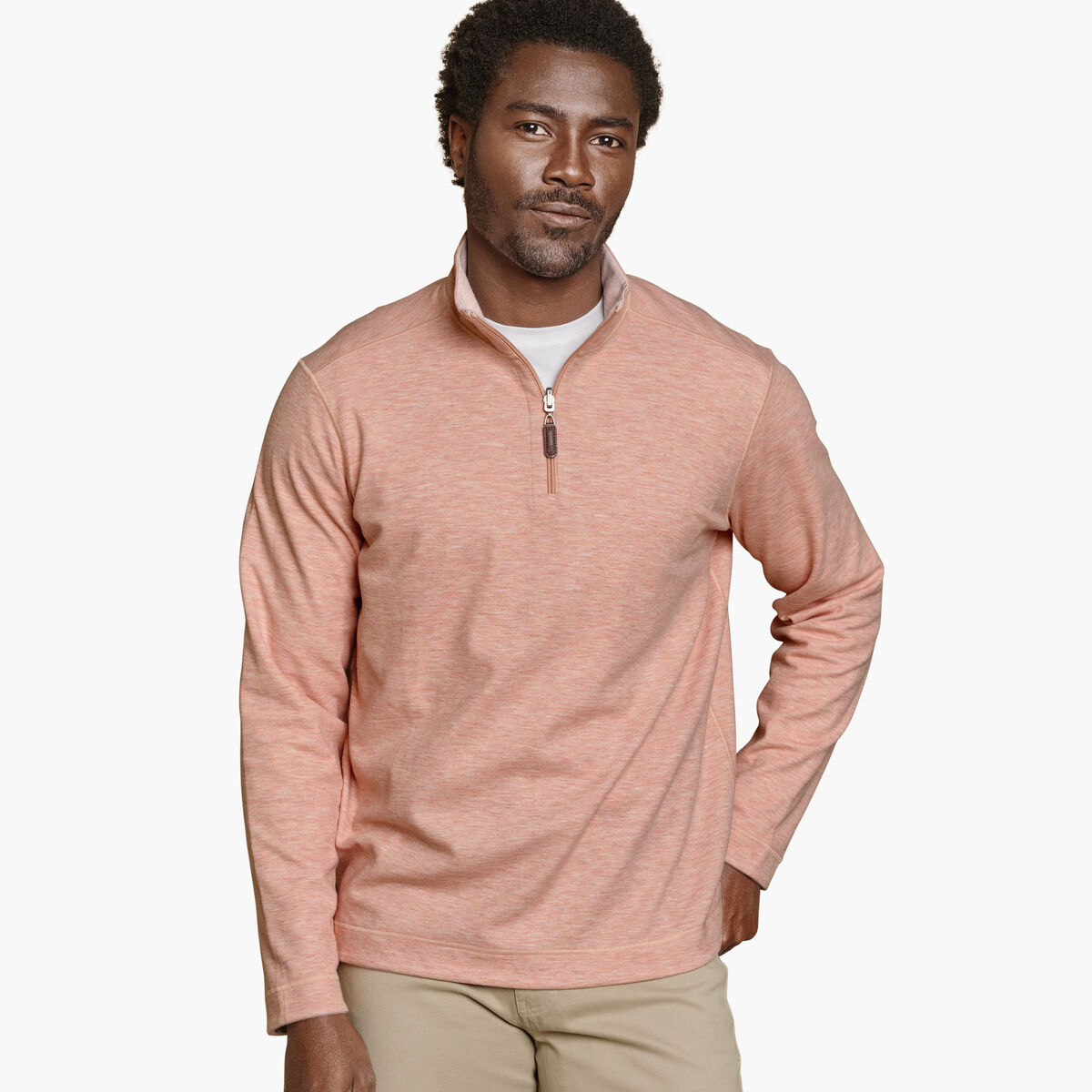 Icon Reversible Solid Quarter-Zip image number null