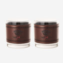 &nbsp;Jack Daniel&rsquo;s x J&M 175th Leather-Wrapped Rocks Glass Set image number null