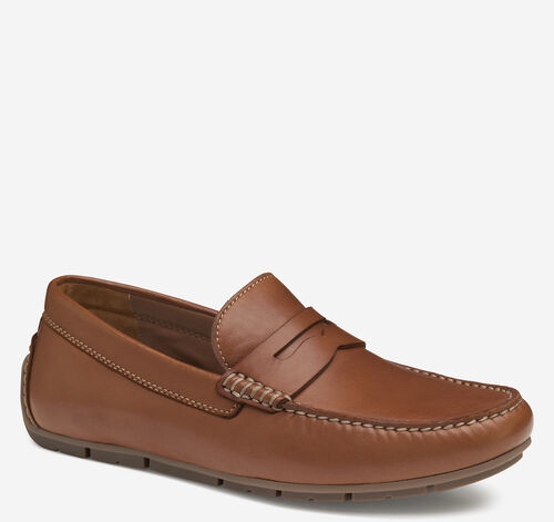 Baldwin Driver Penny Loafer - Cognac Sheepskin
