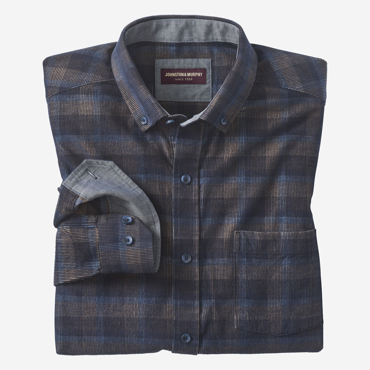 Plaid Corduroy Shirt image number null