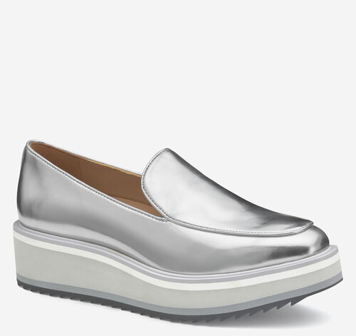 Gracelyn Venetian - Silver Metallic Sheepskin