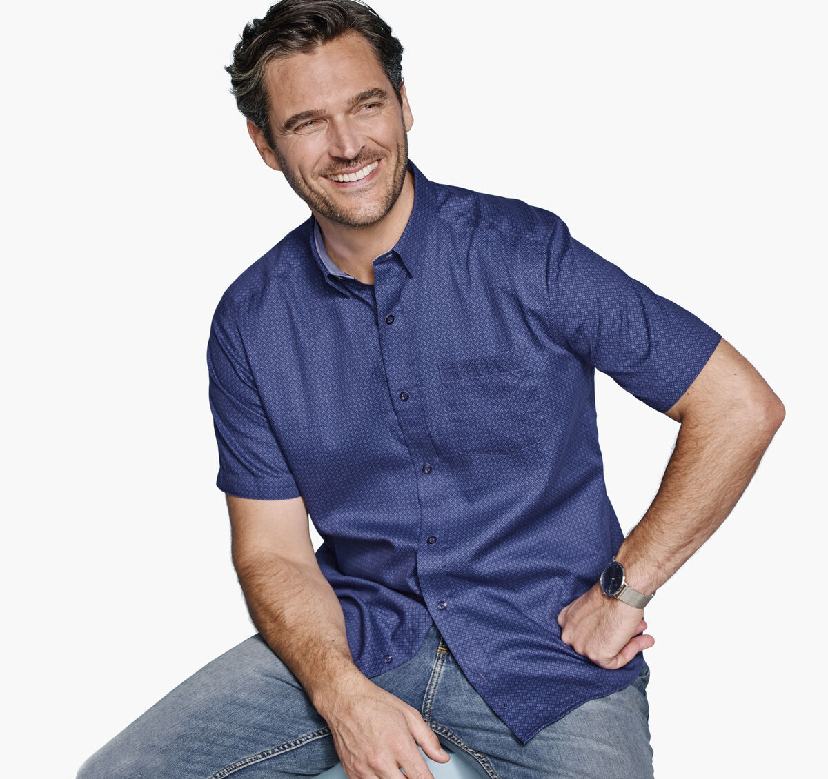 Logan Printed Short-Sleeve Shirt image number null