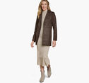 Faux-Suede Long Blazer image number null