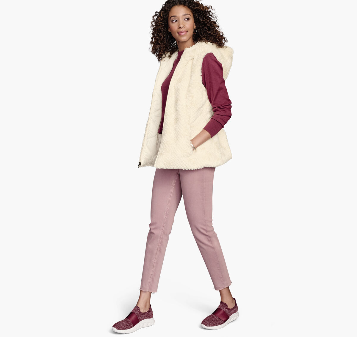 Reversible Faux-Fur Vest image number null