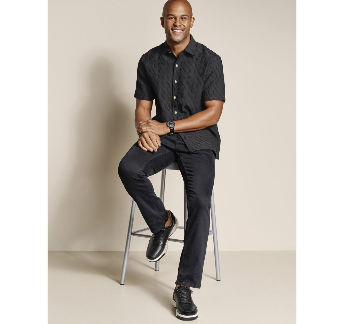 Monterey Textured Short-Sleeve Shirt image number null