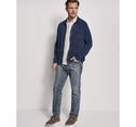 Indigo Full-Button Knit Jacket image number null