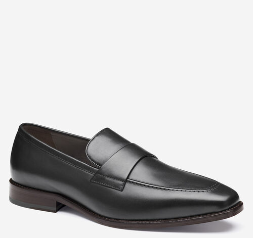 Floyd Penny Loafer - Black Full-Grain Leather
