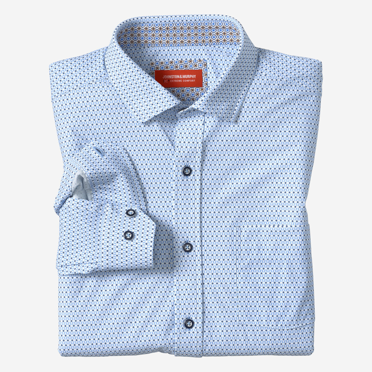 XC+&trade; Motion Long-Sleeve Print Knit Shirt image number null