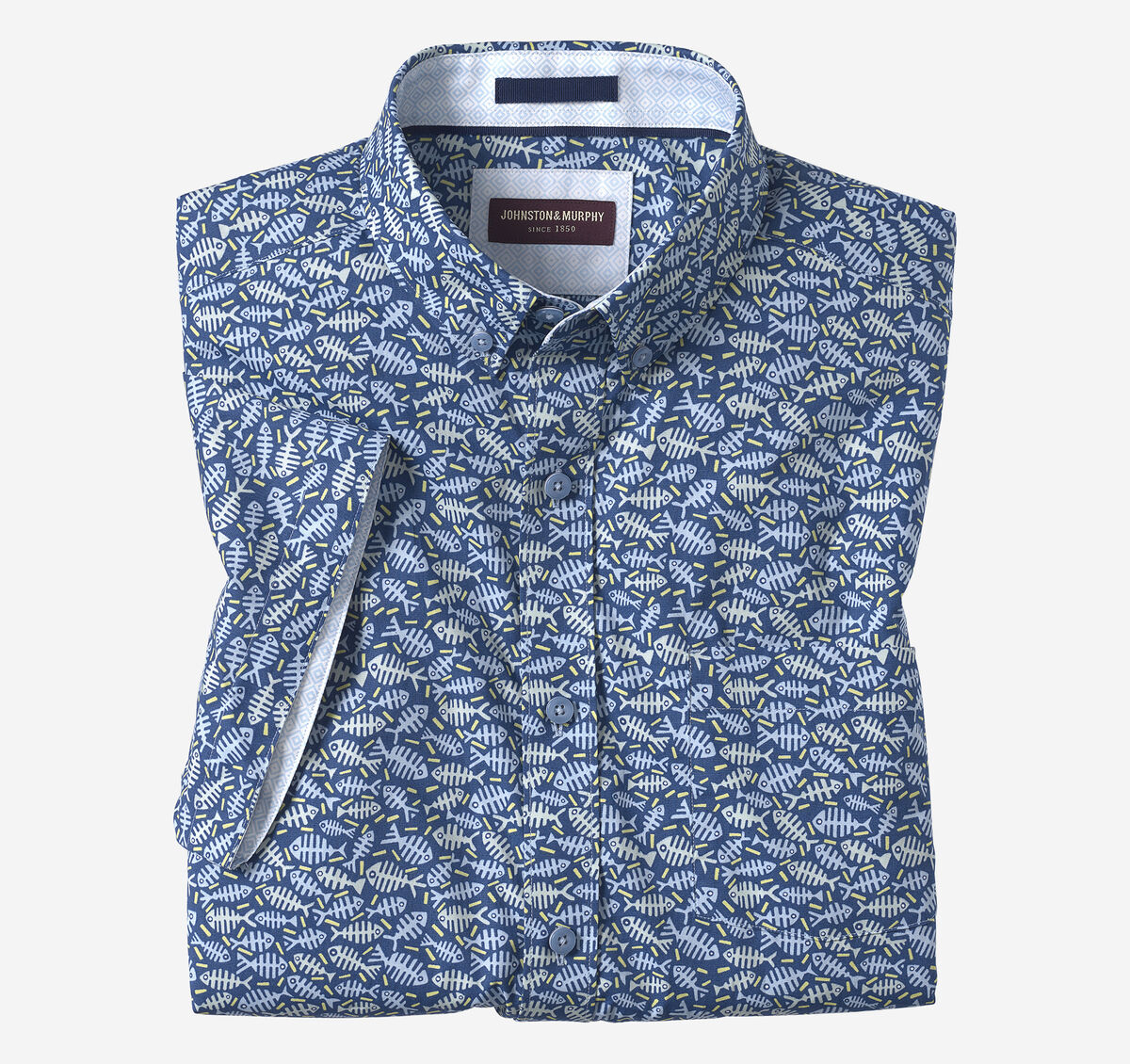Printed Cotton Short-Sleeve Shirt image number null