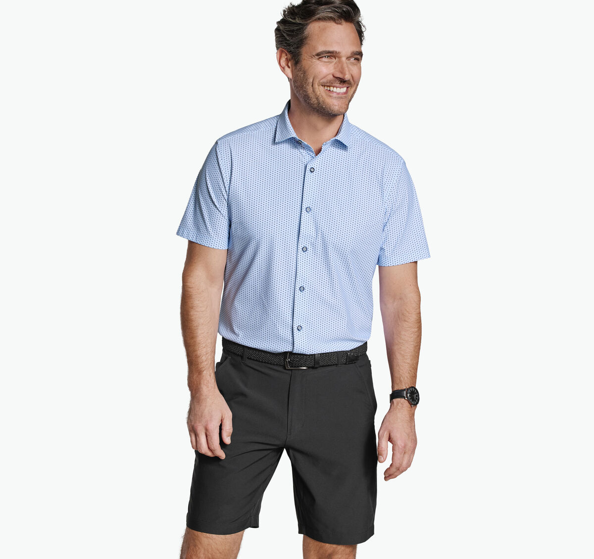 XC+&trade; Motion Short-Sleeve Print Knit Shirt image number null