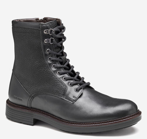 Latham Plain Toe Boot - Black European Calfskin