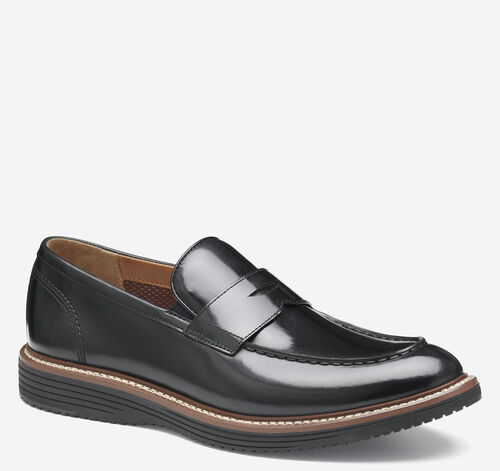 Upton Penny Loafer - Black Full Grain