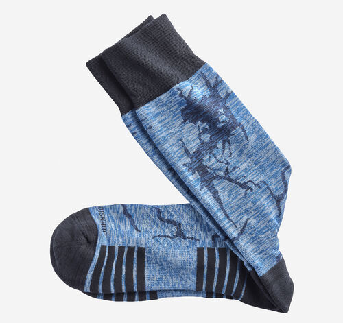 Space Dyed Socks - Blue Crackle