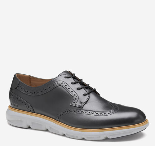 Larkin Wingtip - Black Italian Calfskin