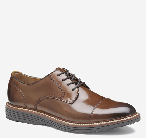 Upton Dress Cap Toe - Tan Full Grain