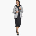 Tweed Blazer with Removable Hooded Bib image number null