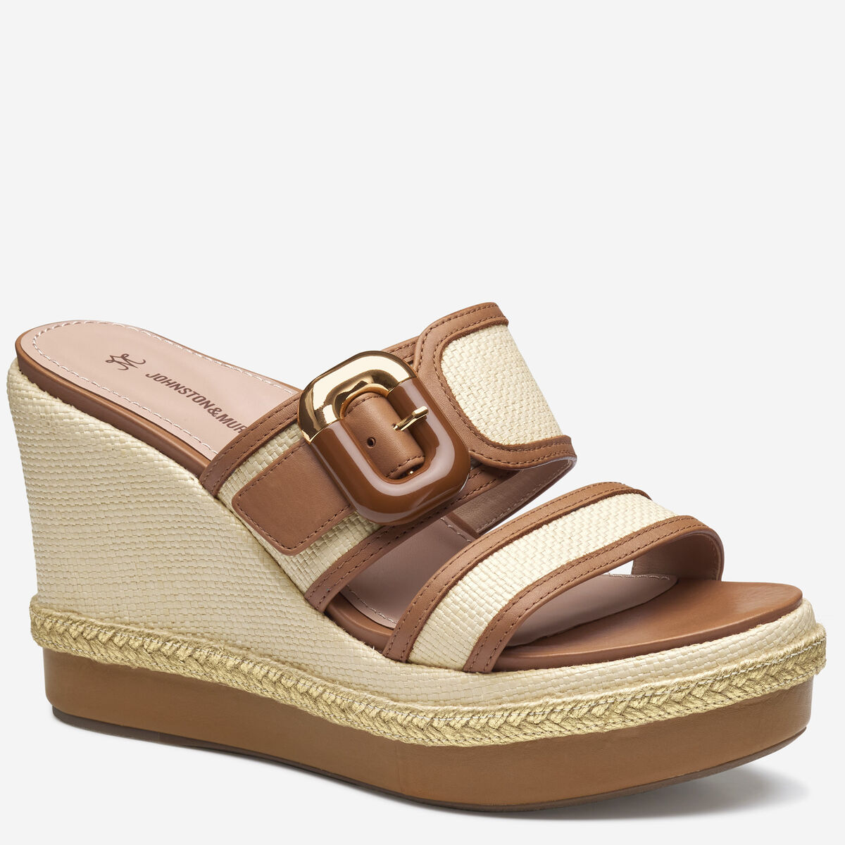 Addison Buckle-Strap Wedge image number null