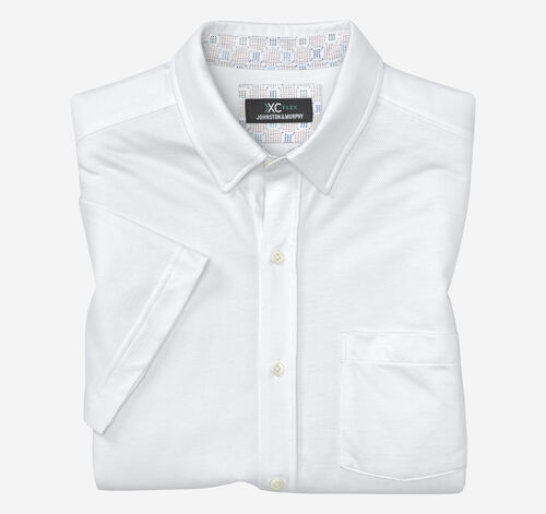 XC Flex® Short-Sleeve Birdseye Shirt - White