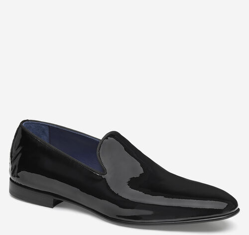 Kinser Slip-On Loafer - Black Italian Patent Calfskin