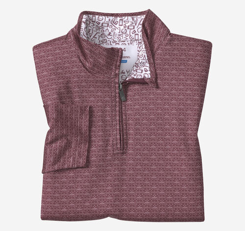 Game Day XC4® Plays Print Quarter-Zip - Burgundy