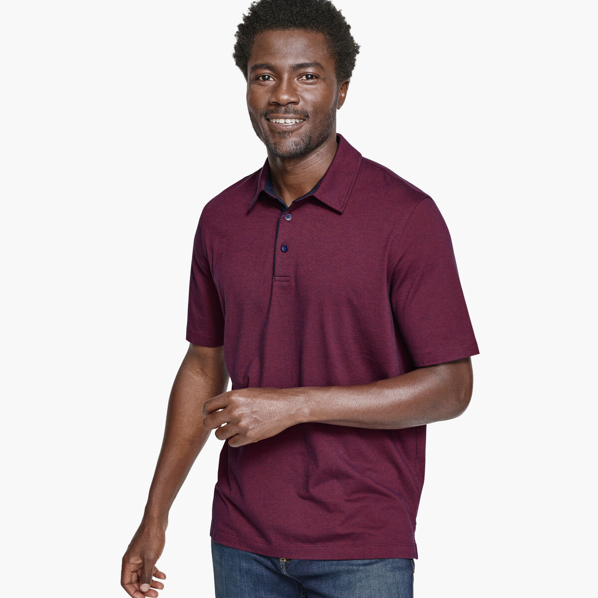 Fine-Stripe Polo image number null
