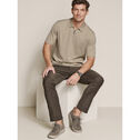 Finn Ribbed Zip Polo image number null