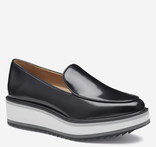 Gracelyn Venetian - Black Antiqued Calfskin