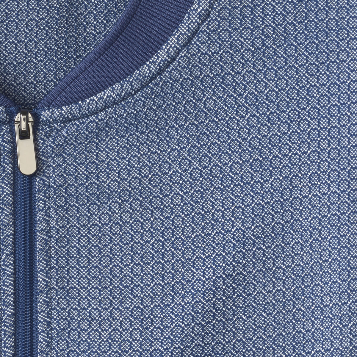Jacquard Zip Polo image number null