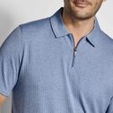 Finn Ribbed Zip Polo image number null