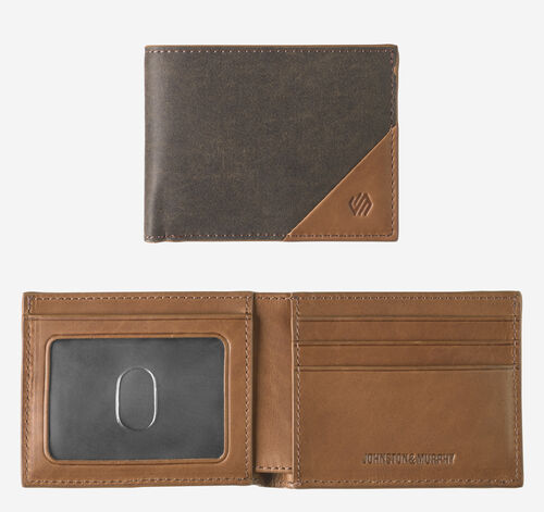 Rhodes Billfold Wallet - Brown/Tan Antique Cotton