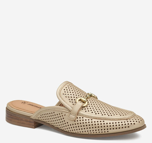 Ali Perfed Bit Mule - Sand Pearl Glove Leather