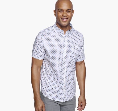 Printed Short-Sleeve Shirt - White Floral