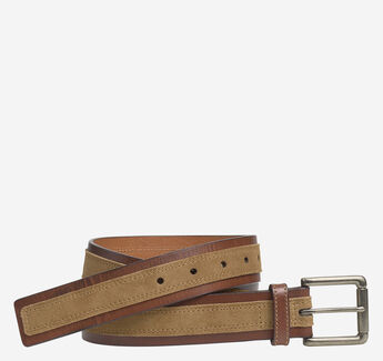 Suede Overlay Belt