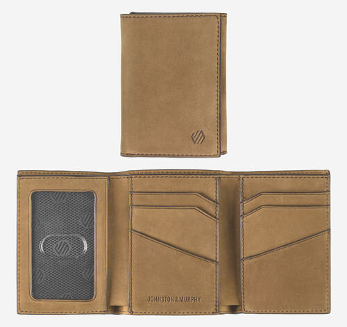 Jackson Trifold Wallet - Tan Oiled
