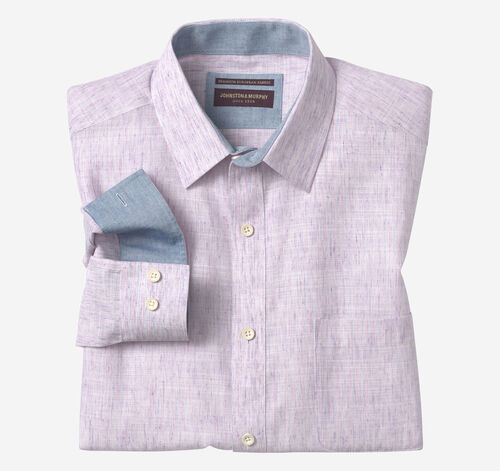 Washed Slubbed Shirt - Pink Slub