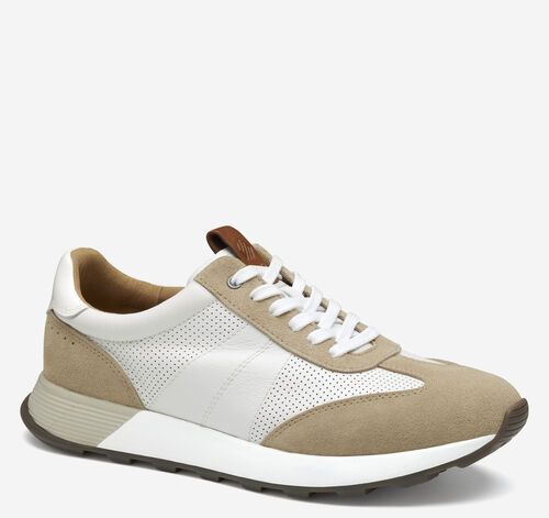 Kinnon T-Toe - Sand Suede/White Full Grain