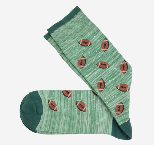 Space Dyed Socks - Green Football