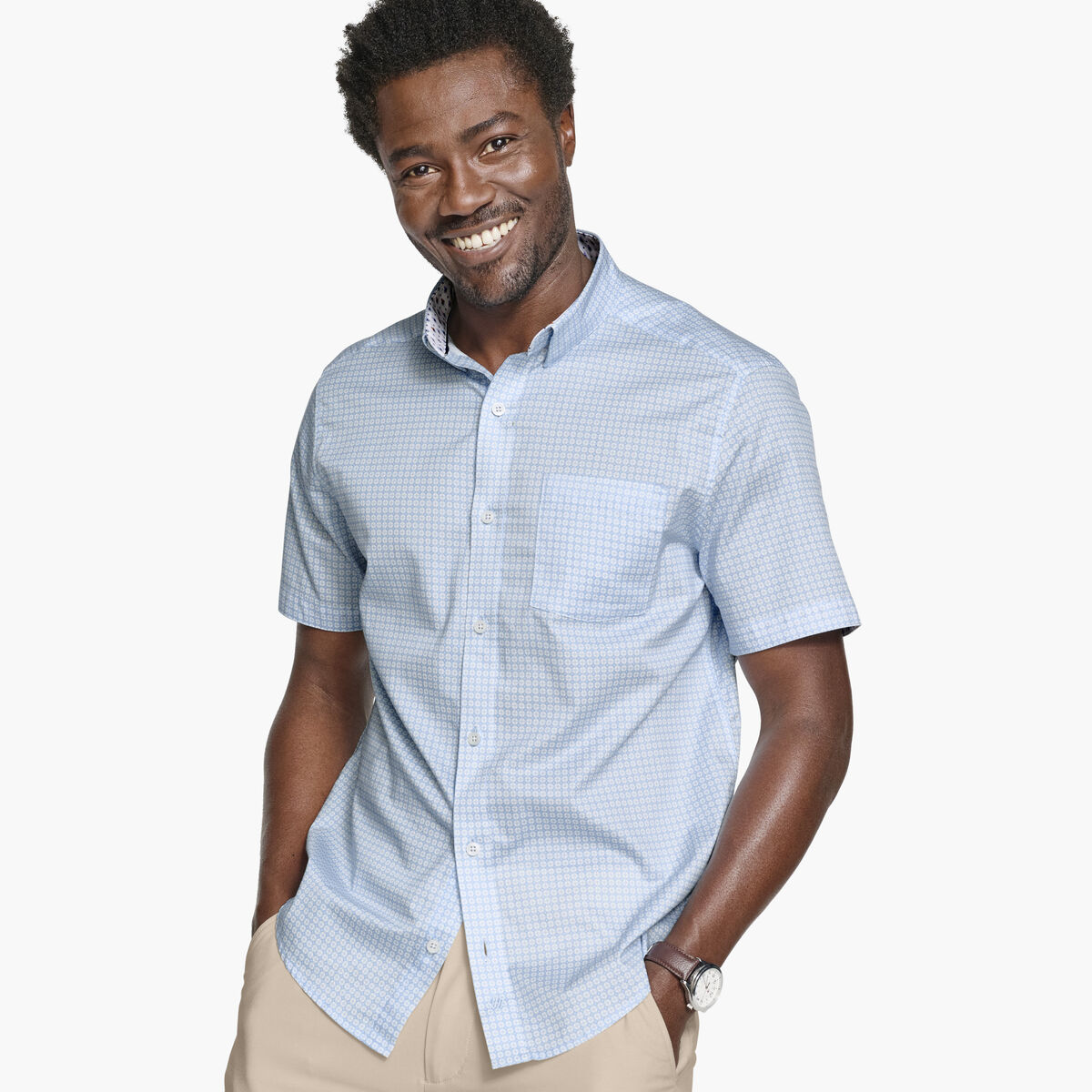 Printed Short-Sleeve Shirt image number null