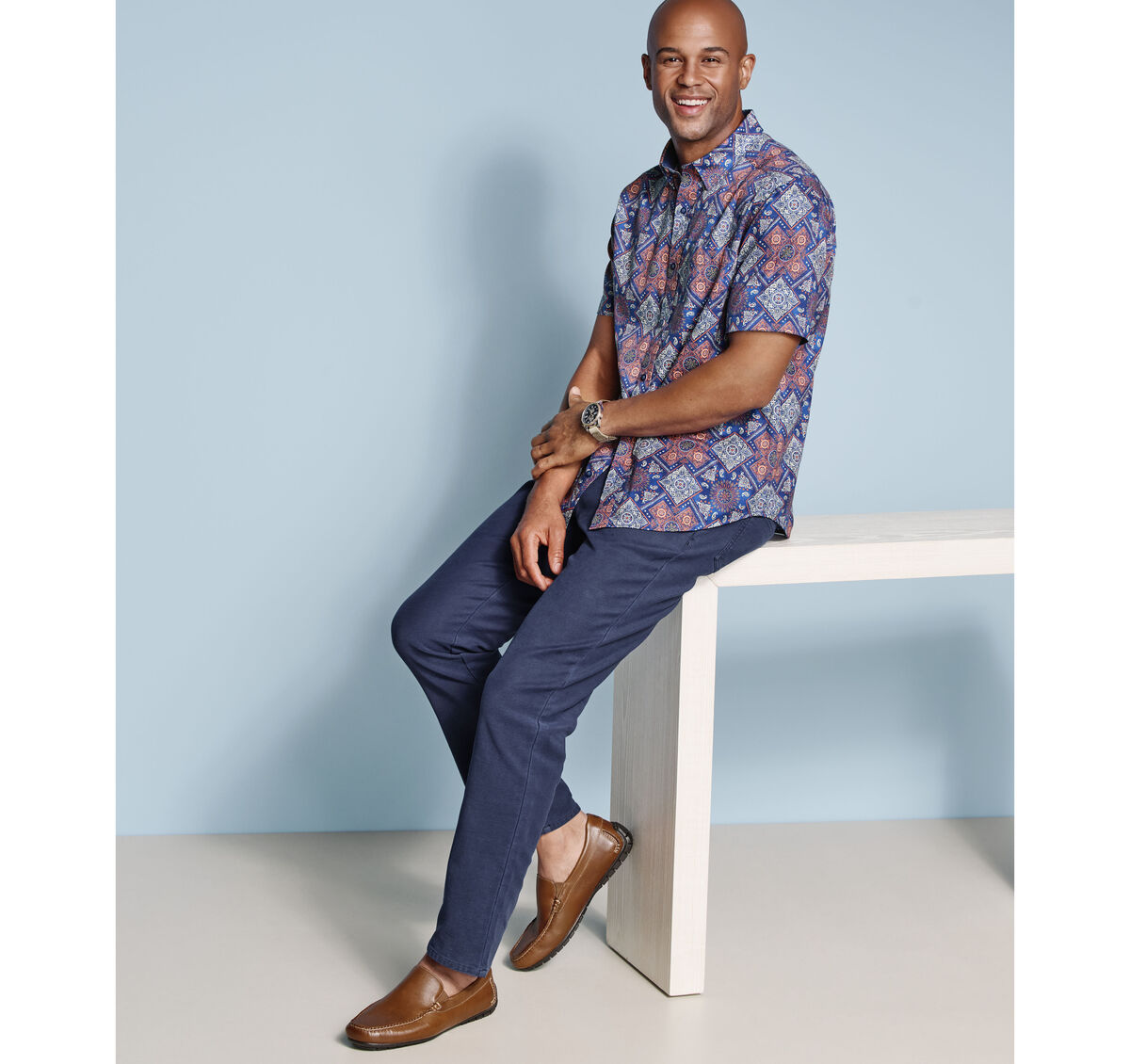 Logan Printed Short-Sleeve Shirt image number null