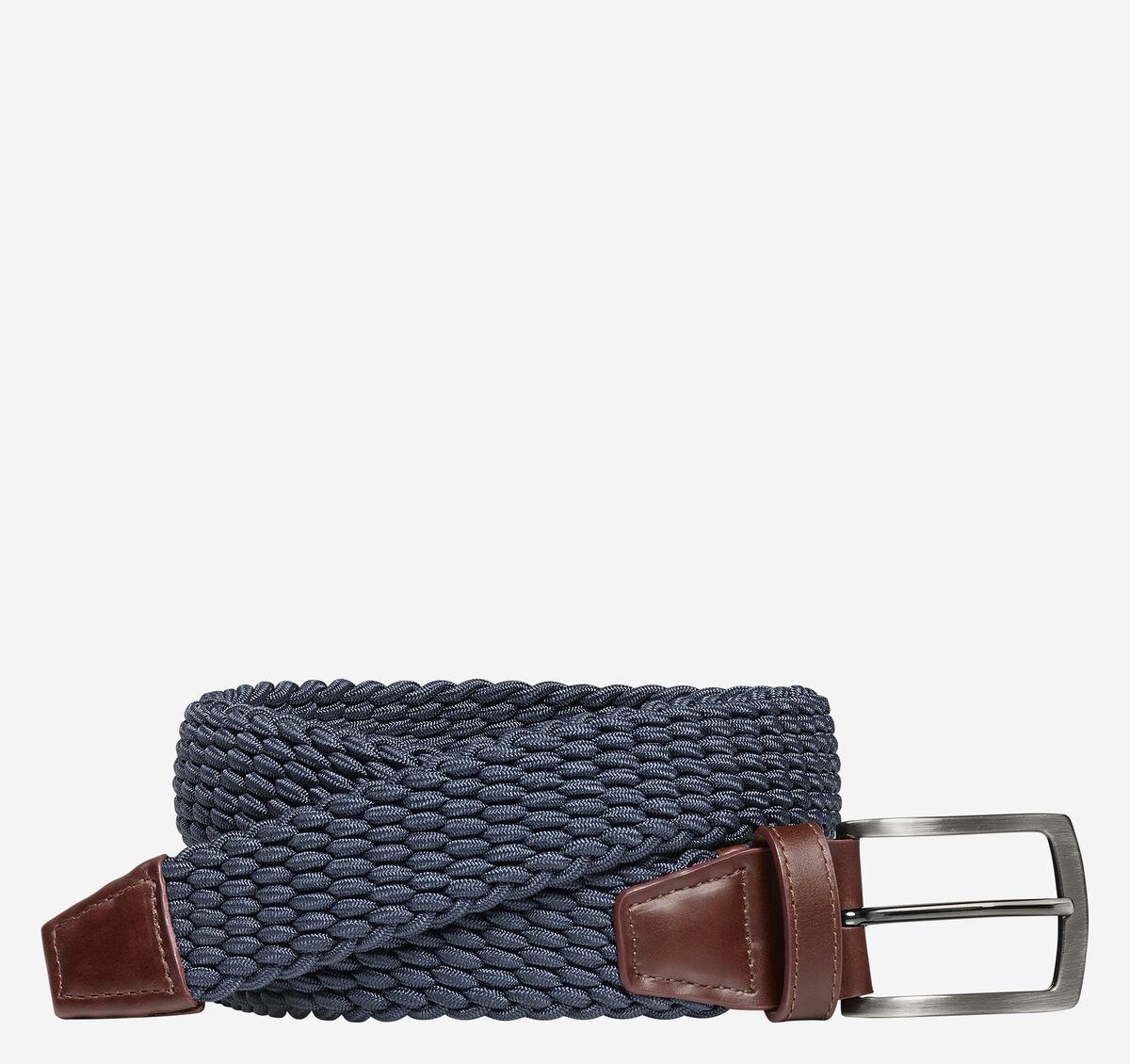 Woven Stretch-Knit Belt image number null