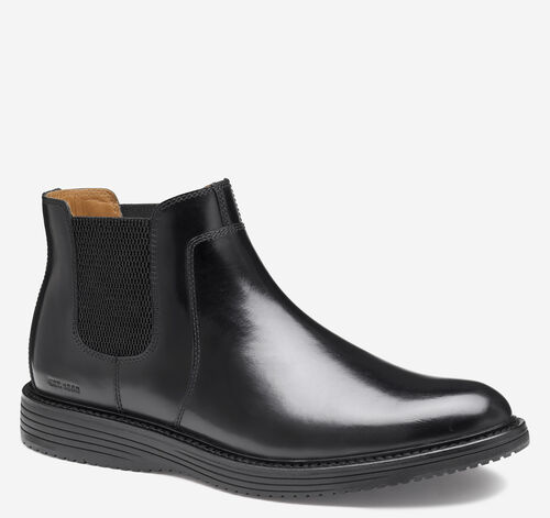 Upton Chelsea Boot - Black Full Grain Leather