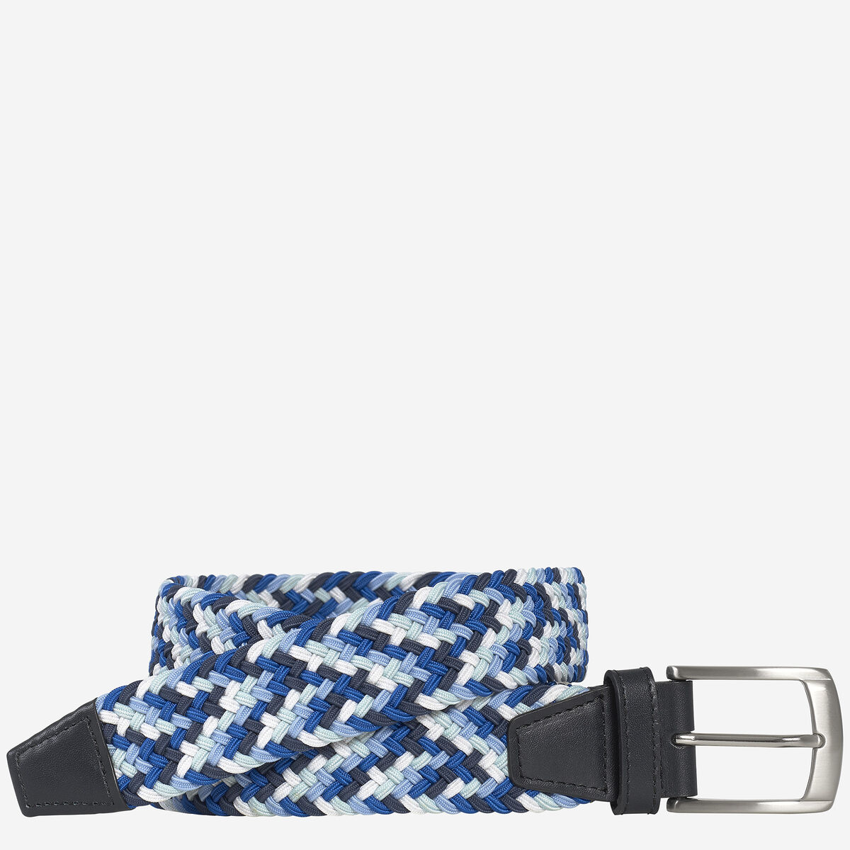 Woven Stretch-Knit Belt image number null