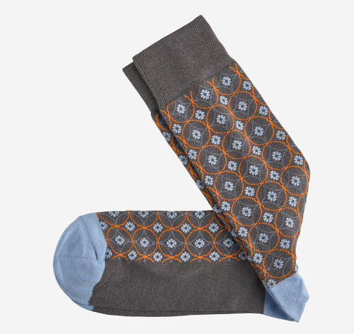 Novelty Socks - Charcoal Chain Link