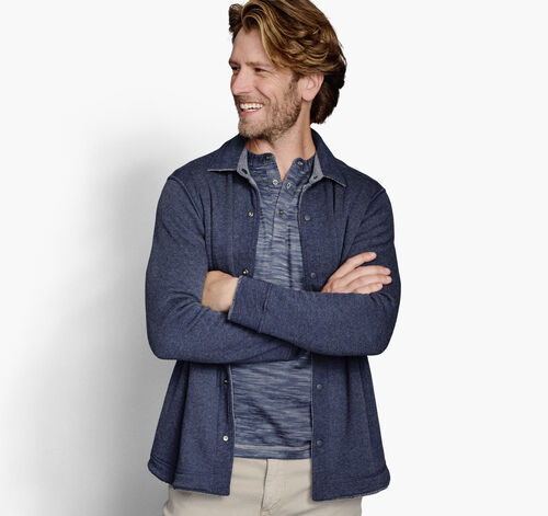 Reversible Shirt Jacket - Navy